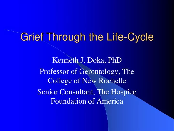 grief through the life cycle