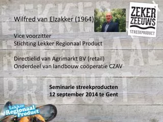 seminarie streekproducten 12 september 2014 te gent