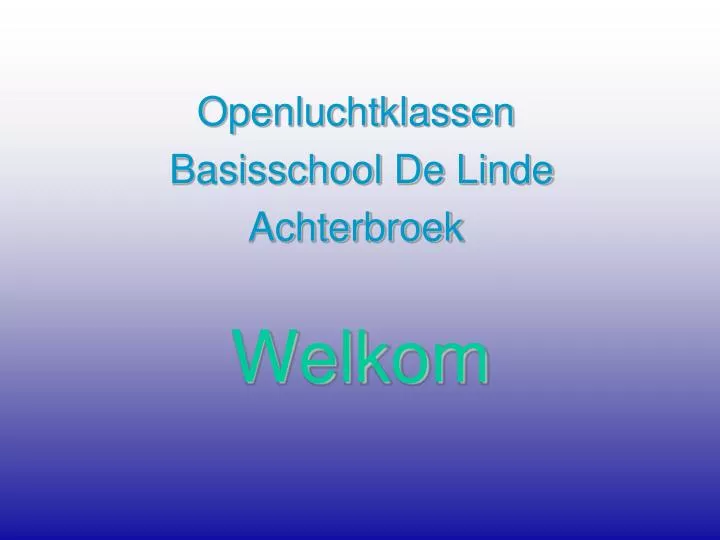 welkom