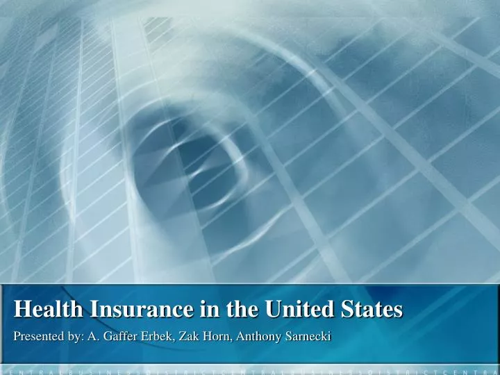 health insurance in the united states