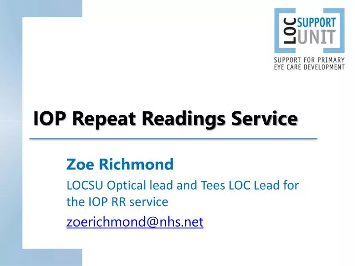 iop repeat readings service