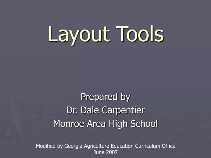 layout tools