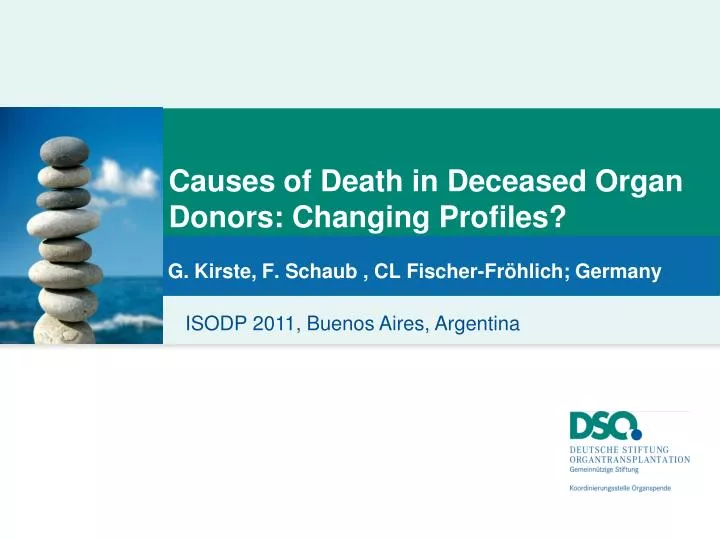 causes of death in deceased organ donors changing profiles