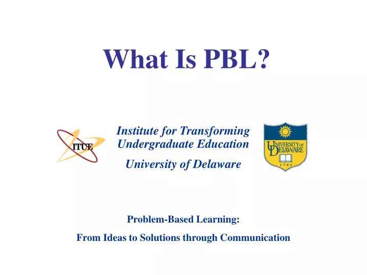 what is pbl