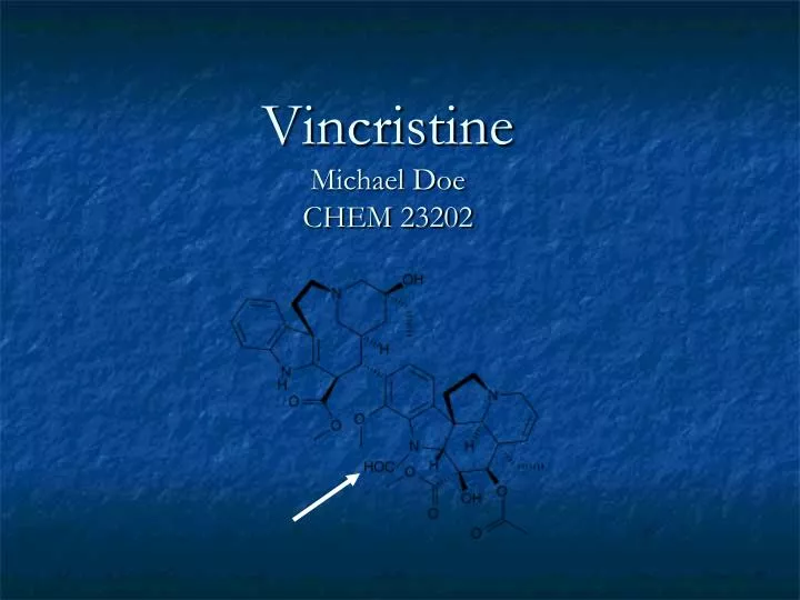 vincristine michael doe chem 23202