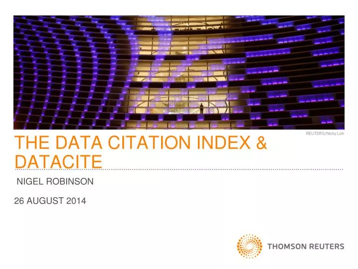 the data citation index datacite