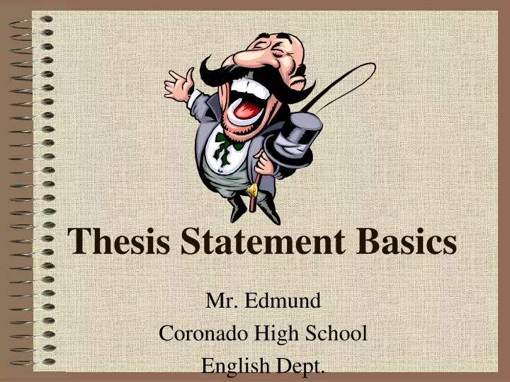 thesis statement basics