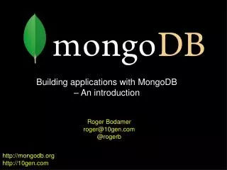 mongodb 10gen