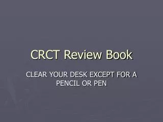 CRCT Review Book