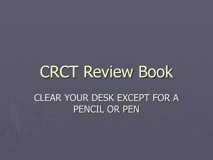 crct review book