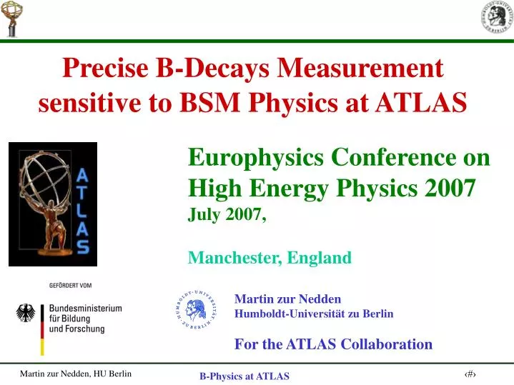 precise b decays measurement sensitive to bsm physics at atlas