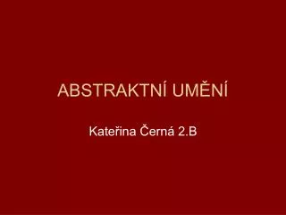 abstraktn um n