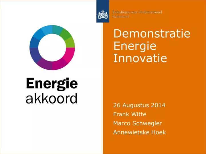 demonstratie energie innovatie