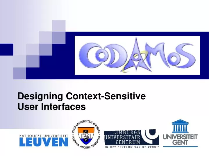 designing context sensitive user interfaces