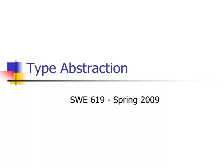 type abstraction