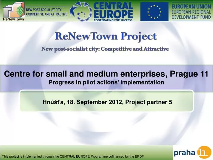 centre for small and medium enterprises prague 11 progress in pilot actions implementation