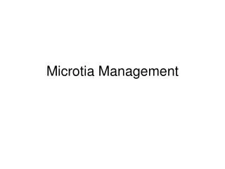 Microtia Management
