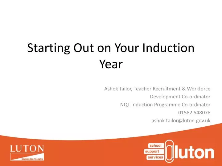 starting out on your induction year