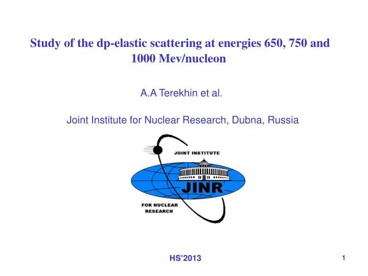study of the dp elastic scattering at energies 650 750 and 1000 mev nucleon