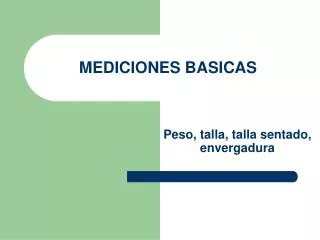 mediciones basicas