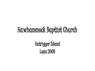 Hawhammock Baptist Church