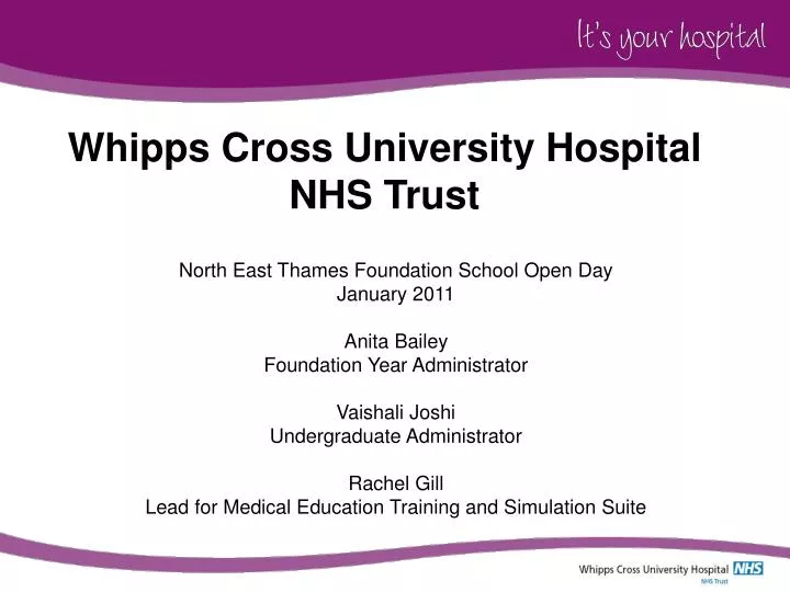 whipps cross university hospital nhs trust
