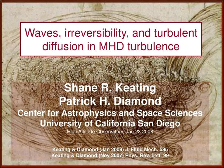 waves irreversibility and turbulent diffusion in mhd turbulence