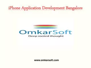 iPhone Application Development Bangalore