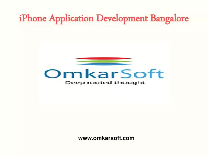 iphone application development bangalore