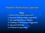 Employee Performance Appraisal - slide 1