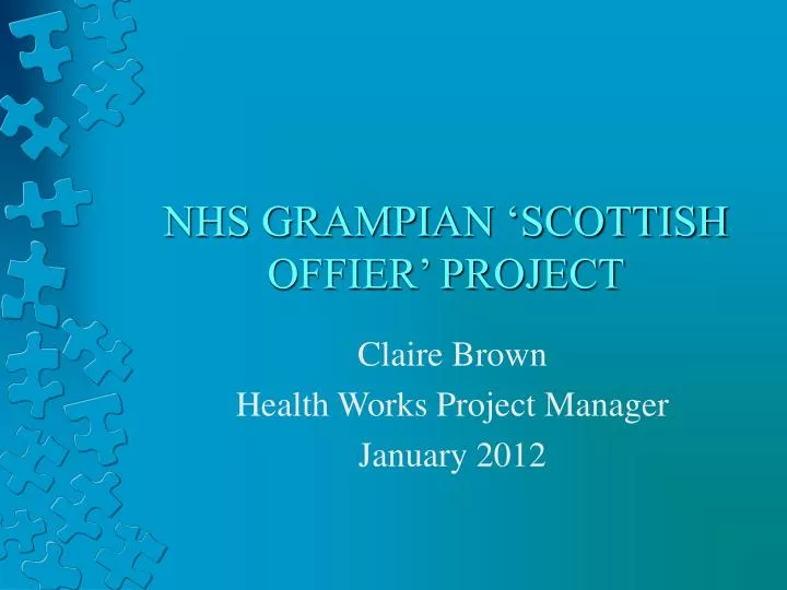 nhs grampian scottish offier project