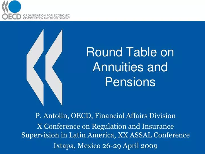 round table on annuities and pensions