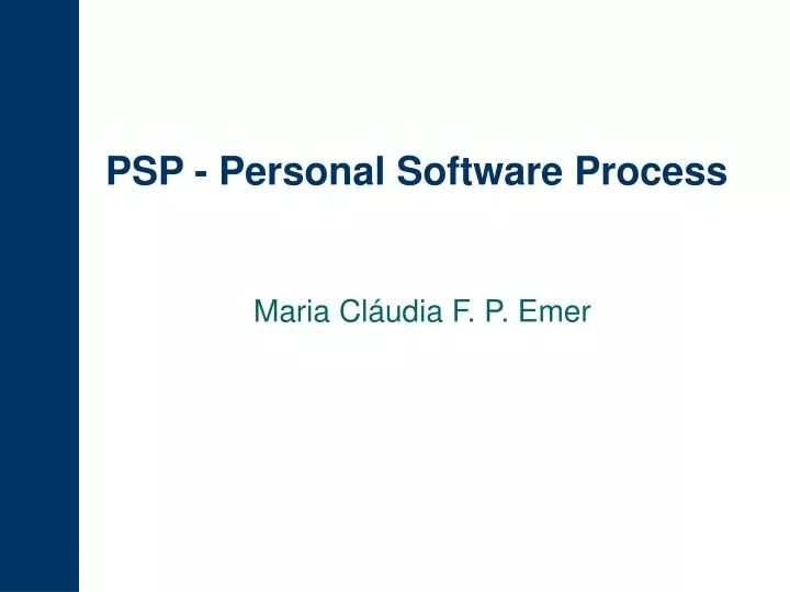 psp personal software process