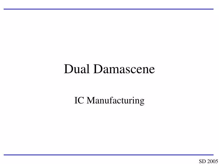 dual damascene