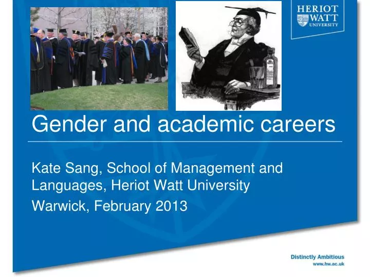 gender and academic careers