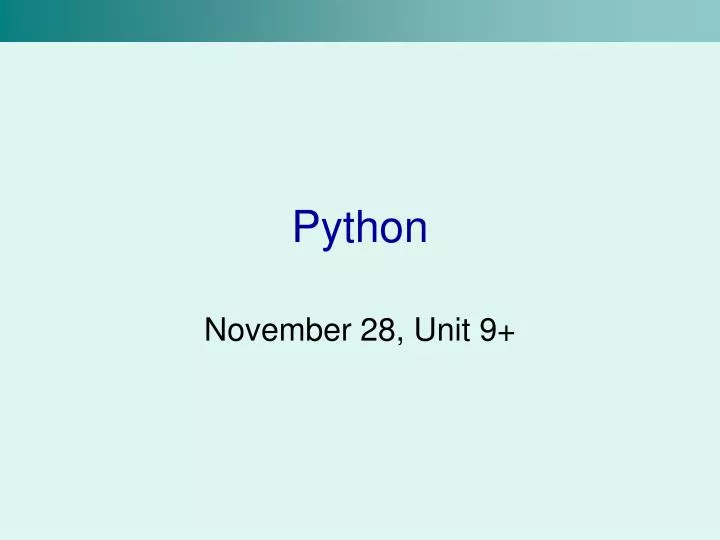 python