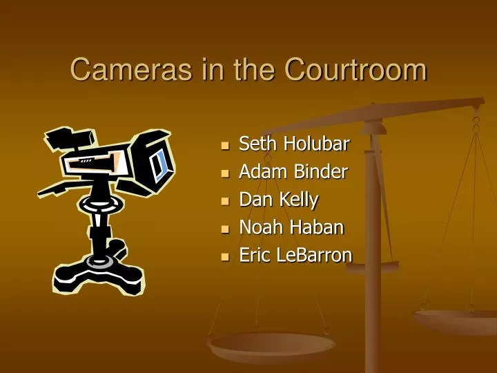 cameras in the courtroom