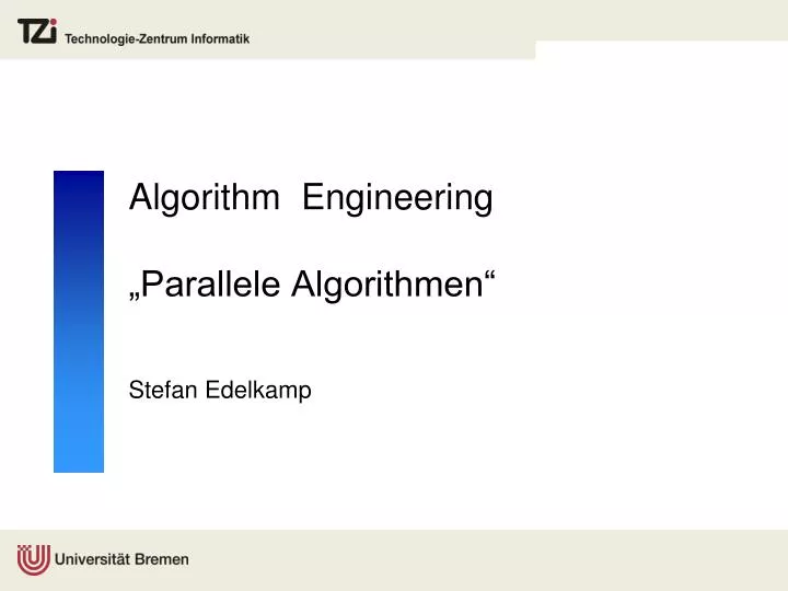 algorithm engineering parallele algorithmen
