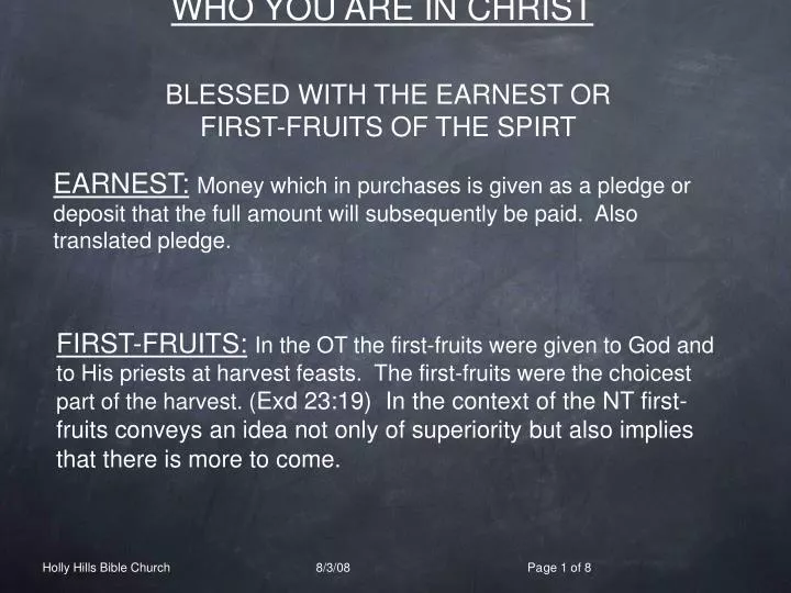 who you are in christ
