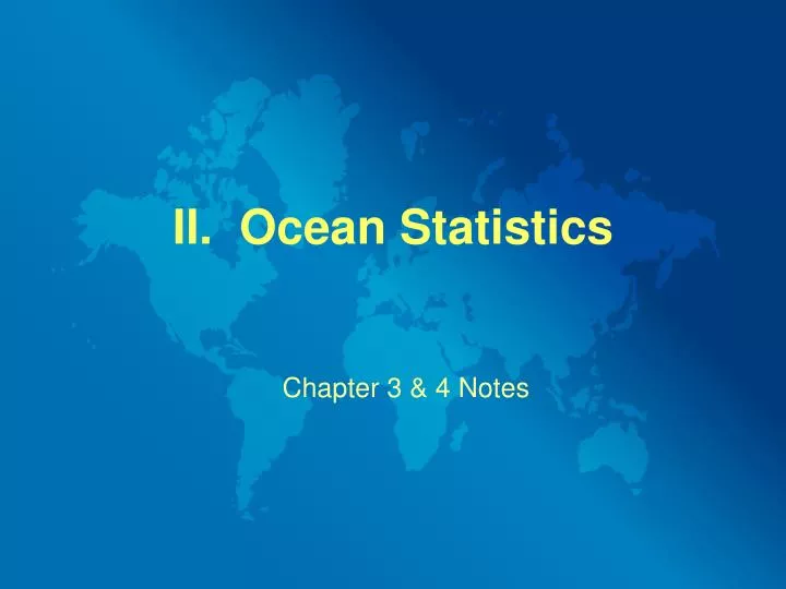 ii ocean statistics