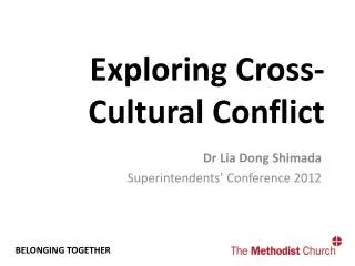 Exploring Cross-Cultural Conflict