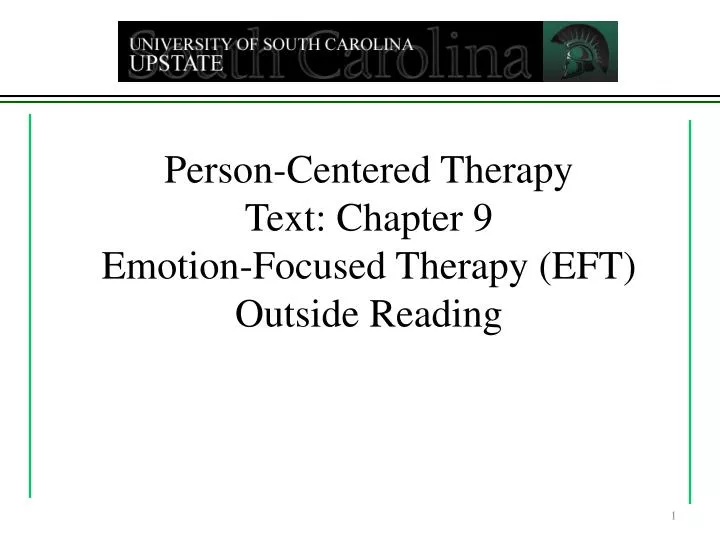 person centered therapy text chapter 9 emotion focused therapy eft outside reading
