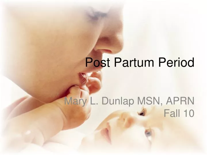 post partum period