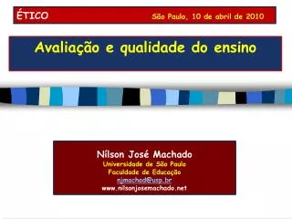 avalia o e qualidade do ensino