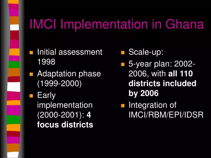 imci implementation in ghana