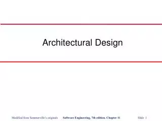 Architectural Design