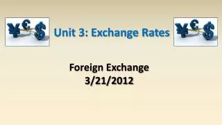 Foreign Exchange 3/21/2012