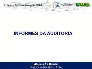 Alessandra Mathias Auditoria da Qualidade - Audiq