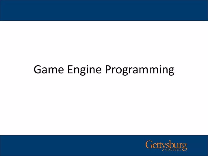 game engine programming