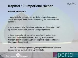 kapittel 19 imperiene rakner